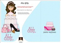 All Girl-tear Drop Card