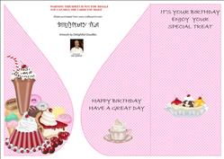 Birthday Tea -tear Drop Card
