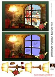 Christmas Window-santa's Visit