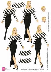 Striking Black and White Dress
