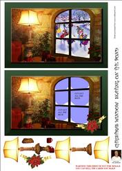 Christmas Window-skating on the Pond