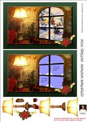 Christmas Window-cottage View