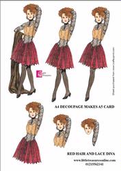 Red Hair and Lace Diva
