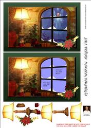 Christmas Window -angel's Visit