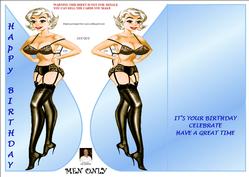 Men Only-tear Drop Card