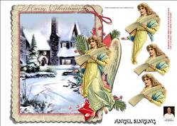 Angel Singing-8x8 Card