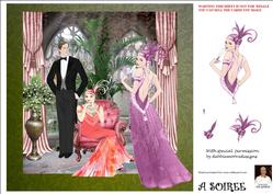 A Soiree-art-deco-8x8 Card
