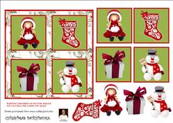 Christmas Patchwork-6x6 Card