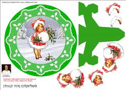 Holly for Christmas-plate Card