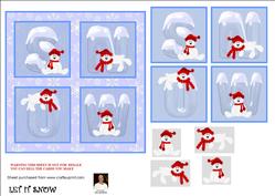 Let It Snow -6x6 Patchwork Card
