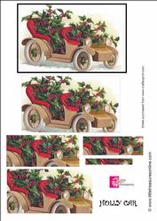 Christmas Holly Car