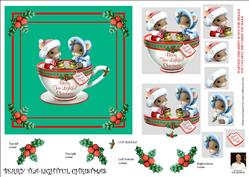 Berry Tea-lightful Christmas 6x6 Card