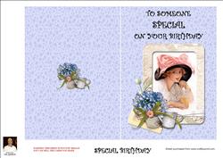 Special Birthday 5x7 Cut N Fold Card