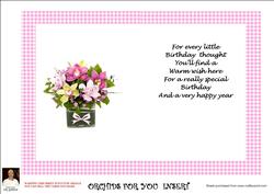 Orchids for You-insert Cut N Fold 5x7 Card