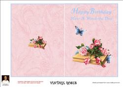 Vintage Roses-cut N Fold
