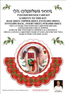 The Christmas Door - Pyramid Rocker Card Kit