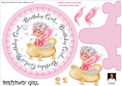 Birthday Girl - Plate Card