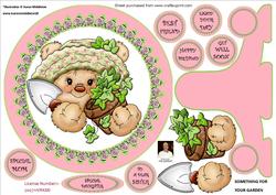 Something for Your Garden== Plate Card