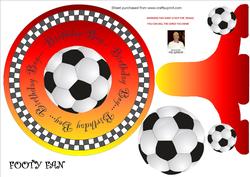 Footy Fan - Plate Card