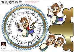 Feel the Beat - Plate Card