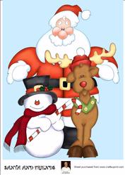 A4 Santa and Friends Christmas