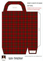 Red Tartan Gift Bag