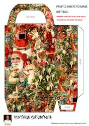 Vintage Christmas -gift Bag