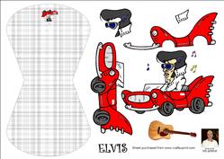 Elvis --wobble Card