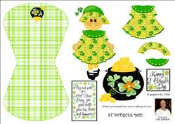 St Patricks Day-- Wobble Card