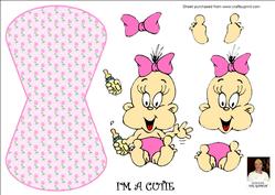 I'm a Cutie -wobble Card