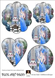 Blue Art Deco