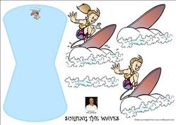Surfing the Waves -wobble Cards