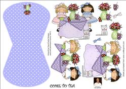 Come to Tea -wobble Card