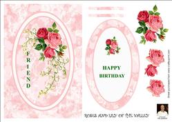 Roses and Lily of the Valley- Spinner Card-friend