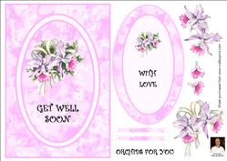 Orchids for You- Spinner Card-get Well Soon
