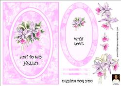 Orchids for You- Spinner Card-just to Say Hello