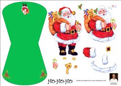 Ho-ho-ho-wobble Card