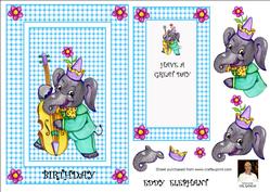 Eddy Elephant-spinner Card