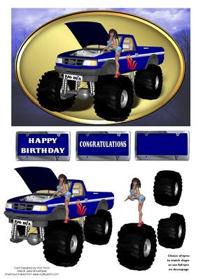Monster Truck Coloured