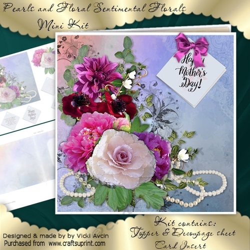 Flowers and Pearls Sentimental Floral