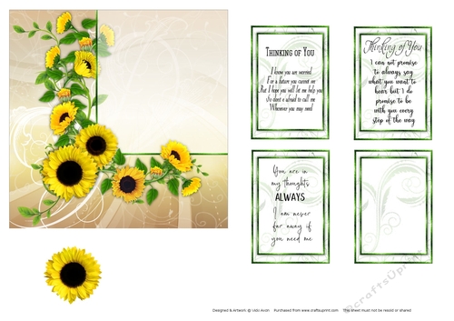 Sunflowers Thinking of You 