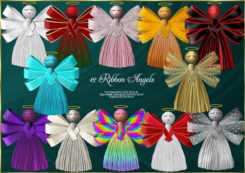 12 Ribbon Angels