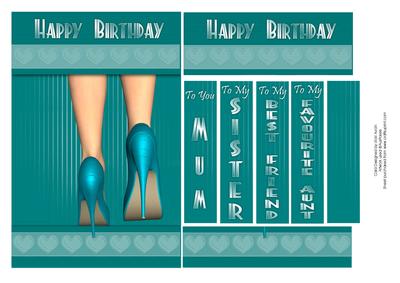 Stilleto Heels Birthday Card