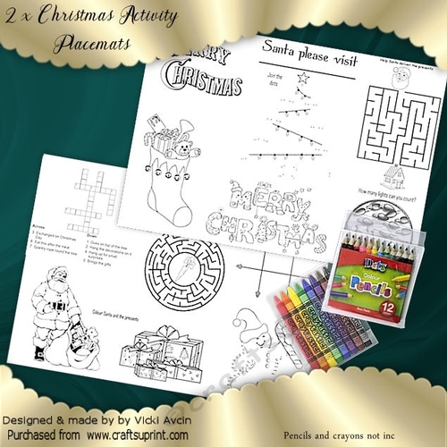 Christmas Activity Placemats