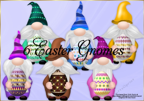 6 Easter Gnomes