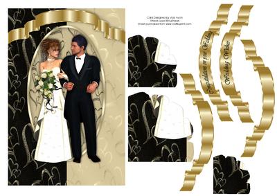 Gold/ivory and Black Wedding