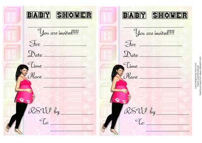 Pink Baby Shower Invitations