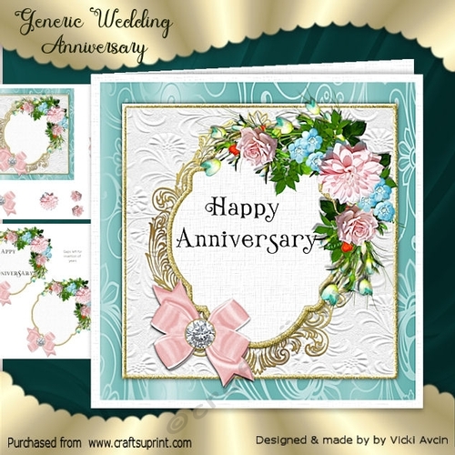 Generic Floral Wedding Anniversary