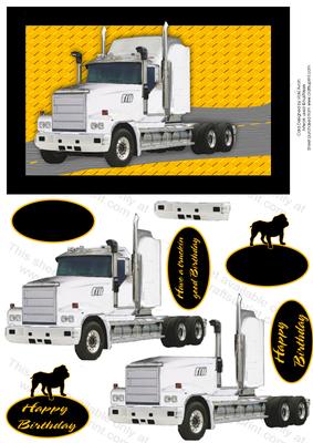 Truck Birthday Card