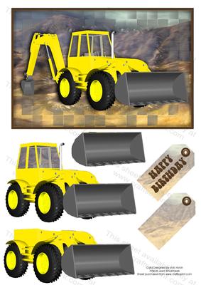 Big Boys Toys Birthday Cards